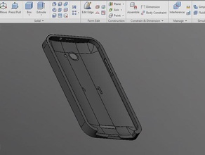 droid dna htc deluxe case mobile phone 3d print model - Mito3D