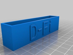 d-fi sem fios negócio titular do cartão office personalizado 3d print model - Mito3D