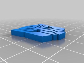 logotipos de transformers autobots decepticons signos 3d print model - Mito3D