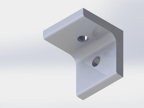 4040 extrusion 90-Grad-Ecke ein Loch, t-Nut-Verschluss Teile 3d print model - Mito3D
