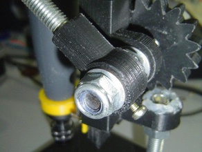 mini drill press arm mount set screw dremel flex shaft holder machine tools miniature pcb pillar 3d print model - Mito3D