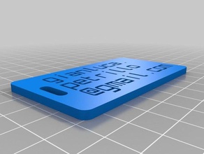 equipaje etiqueta de glp organización personalizado 3d print model - Mito3D