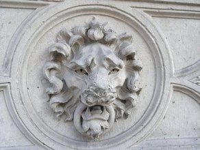 lion stucco other architectural relief 3d print model - Mito3D