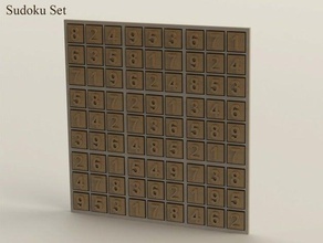 sudoku conjunto de matemáticas makerbotacademymath 3d print model - Mito3D