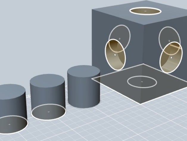 geometry blocks math cube cubes interlocking makerbotacademymath class peg pegs 3D print model - Mito3D