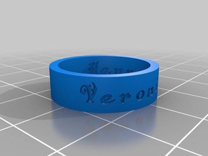 veronique-2 anelli personalizzato 3d print model - Mito3D