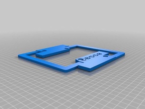 meu personalizados placa de licença fronteira sinais logotipos 3d print model - Mito3D