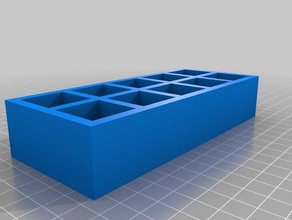 my customized ten frame math manipulative 3d print model - Mito3D