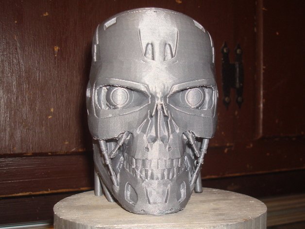 t-800 de terminator exoskull d'autres le buste mal fablicator futuriste la fête d'halloween tête machine robot statue jouet 3D print model - Mito3D