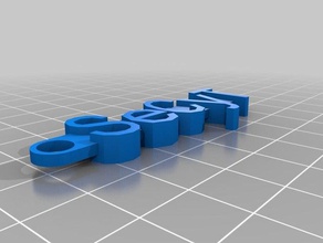secyt keychain organization customized 3d print model - Mito3D
