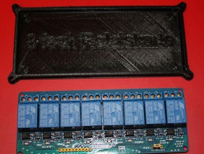 holder 8 channel relay card halter f&uumlr fach relaiskarte 3d printing 3d print model - Mito3D