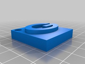 georgia Schlüsselanhänger Fliese 3d print model - Mito3D