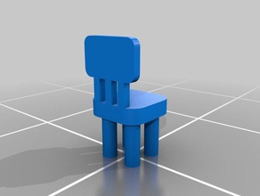 cadeira decoração 3d print model - Mito3D
