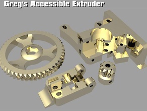 gregs accesible extrusora makerfarm kits 3d de la impresora extrusoras Impresora las piezas raspa arenque i3 prusa i3v reprap 3d print model - Mito3D