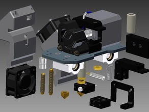 pibot di alluminio e magnesio kit estrusore 3d la stampante estrusori 3d print model - Mito3D