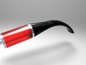 short pipe stem e-pipe fits vivi nova tank system accessories carto tip ecig 3d print model - Mito3D