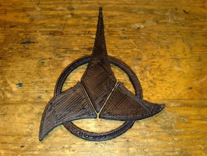 klingon insignia other 3d ornament star trek startrek 3d print model - Mito3D