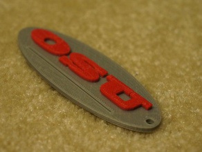 osu keychain toothpaste squeezer bathroom 3d college columbus cool fraternity grey ohio personal printed red scarlet state university universityu 3d print model - Mito3D