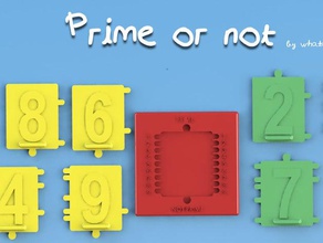 prime nicht entdecken, wenn Zahl Primzahl Primzahlen gebildet 1 99 math Kinder Lehrplan Spiel lernen makerbotacademymath Mathe whatakuai 3d print model - Mito3D