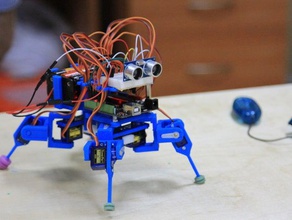 mini quadrupede scafo robotica 3d print model - Mito3D