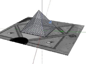 pyramid louvre other 3d print model - Mito3D