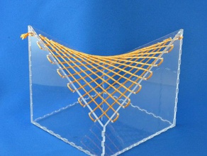 hyperbolic paraboloid math art curriculum hyperboloic makerbotacademymath robbinsvillehighschool 3d print model - Mito3D