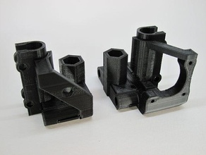 geliştirilmiş biter prusa çubuklar kenetli 3d yazıcı parçalar lm8uu yeniden reprap x-ekseni x-end x-saptırma motor 3d print model - Mito3D
