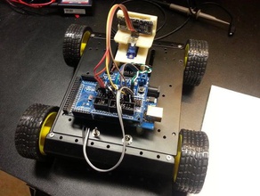 erics sainsmart 4wd arduino robotcode robótica rover 3d print model - Mito3D