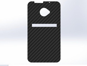 faux carbon fiber htc evo lte case mobile phone beauty black cell cool fake sleek 3d print model - Mito3D