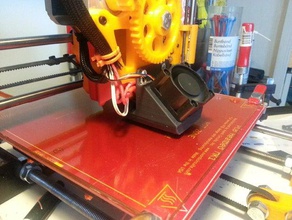 philssons fan mount prusa i3 gregs wade extruder 40mm 3d printer accessories j-head reprap 3d print model - Mito3D