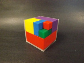3-dimensional fraction blocks math 3d curriculum fractions makerbotacademymath manipulative proportion ratio surface area volume 3d print model - Mito3D