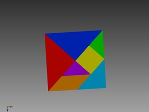 komplette tangram-set math makerbotacademymath puzzle 3d print model - Mito3D