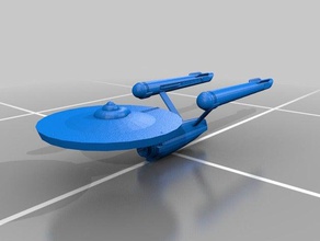 uss enterprise originale strumenti geek nerd le navi spazio l'esplorazione dello spaziali stella star trek 3d print model - Mito3D