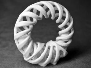 helix ring stand interactive art pla replicator2 zbrush 3d print model - Mito3D
