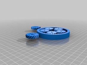 mojavatons dentada se utiliza el convertidor de torque la ingeniería los engranajes raspa arenque máquina elemento engranaje planetario post asamblea cojinete empuje rodamiento 3d print model - Mito3D