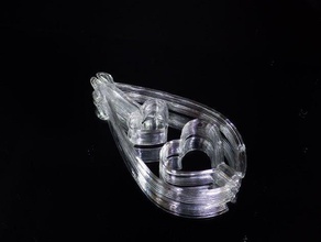 pendentif double cœur bijoux 3d print model - Mito3D