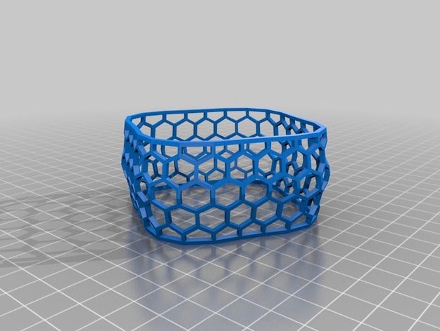 honeycomb bracelet jewelry 3D print model - Mito3D