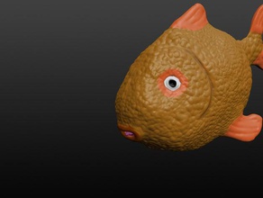 du poisson animaux aquatique l'argile de l'océan onsuchafullsea les échelles sculptris l'eau 3d print model - Mito3D