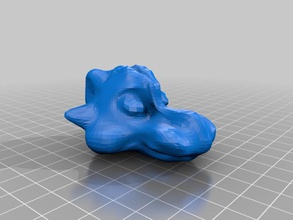 otro abierto la cabeza del dragón 3d arte 3d print model - Mito3D