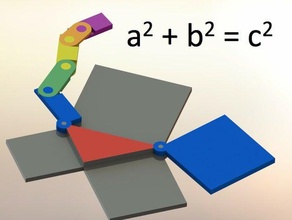 pitágoras impressões de prova matemática o currículo makerbotacademymath mathematicus teorema praças triângulos 3d print model - Mito3D