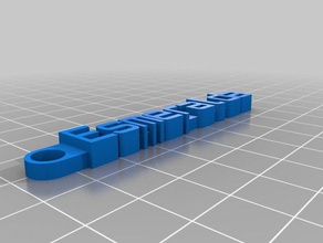 meine individuelle Nachricht Schlüsselanhänger esmeralda Organisation 3d print model - Mito3D