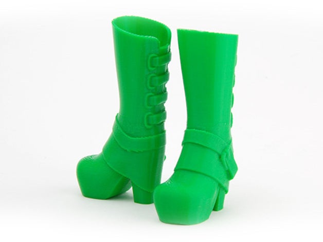 makies glam botas brinquedos jogos os acessórios bonecas vestir-se calçado sapatos 3D print model - Mito3D