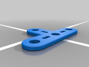 erector-set-t-bar-connector basic-Teil Bau Spielzeug 3d print model - Mito3D