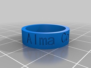 alma anillo los anillos personalizado 3d print model - Mito3D