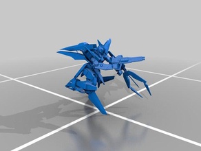 gundam kyrios modelo los robots el anime exia lucha geek amor mobile suit nerd 3d print model - Mito3D