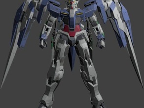 gundam 00 raiser de modèle des robots l'anime célestes celestial being cool dynames aia amusant geek japon kyrios mobile suit nerd sestuna la vertu 3d print model - Mito3D