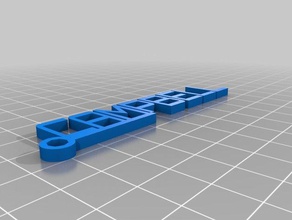 keychain 2 keychains customized 3d print model - Mito3D