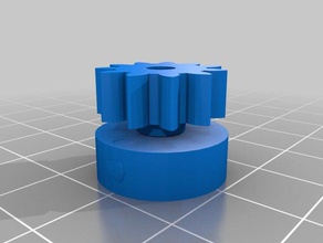polso gear servo standard monte inmoov rotazione del robotica 3d print model - Mito3D