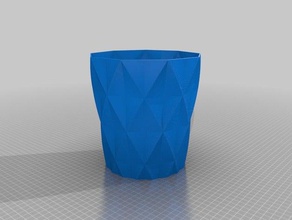 braided enneagon planter decor customized 3d print model - Mito3D