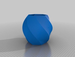 hyberbolic heptagon planter decor customized 3d print model - Mito3D